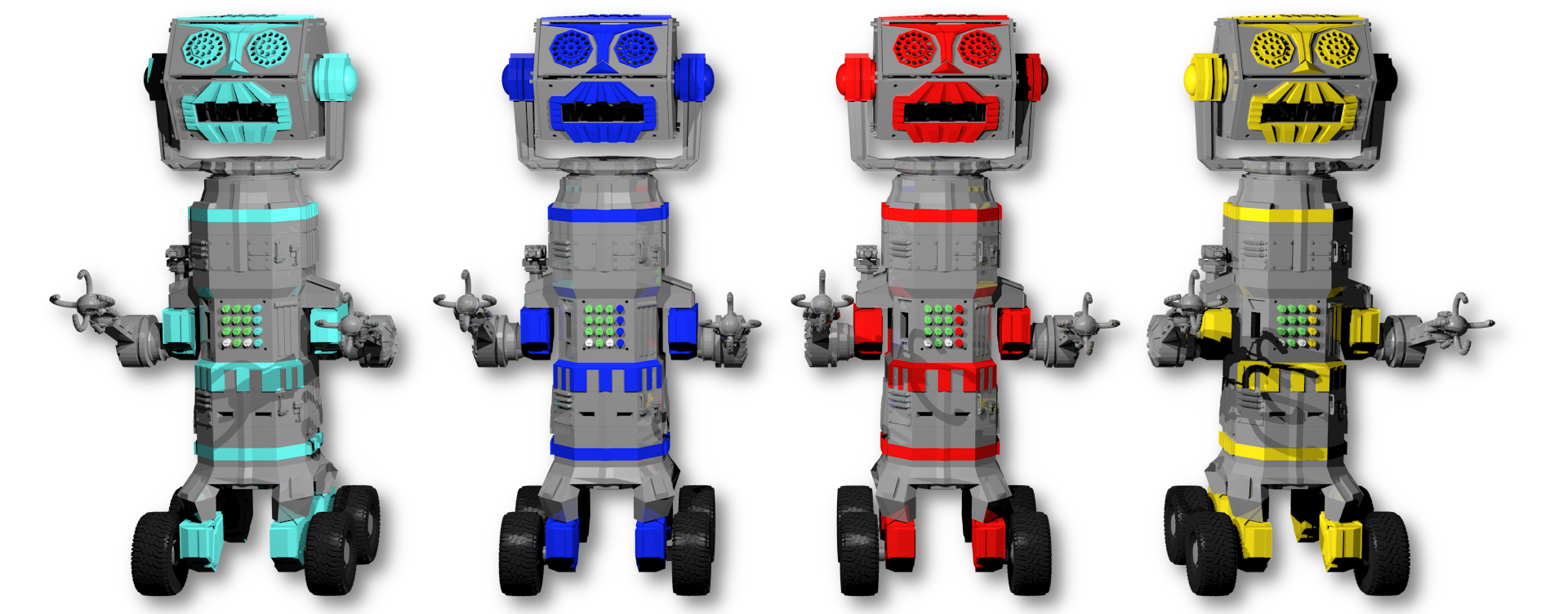 Roboter Model V2 - 5 Farben